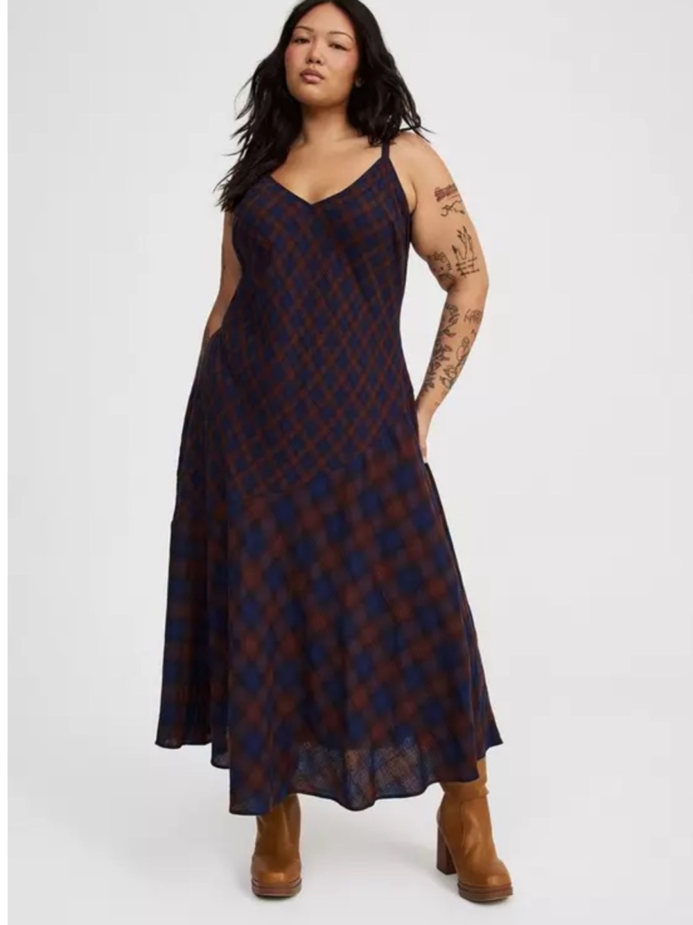 NWT torrid Plaid Maxi Dress